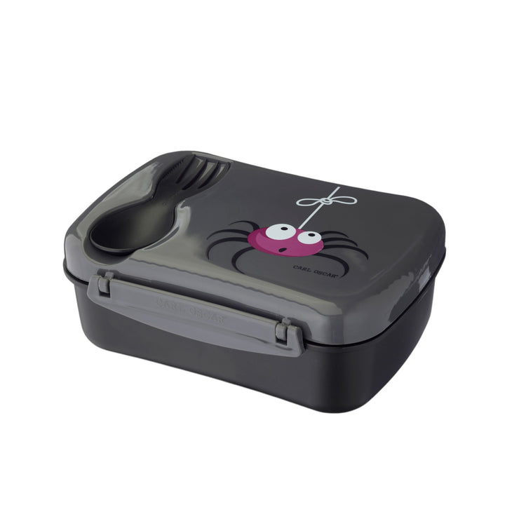 CARL OSCAR. N'ice Box Lunch box with cooling pack Spider - Grey