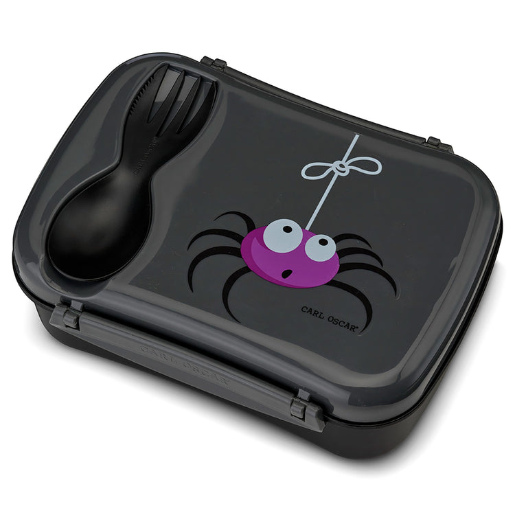 CARL OSCAR. N'ice Box Lunch box with cooling pack Spider - Grey