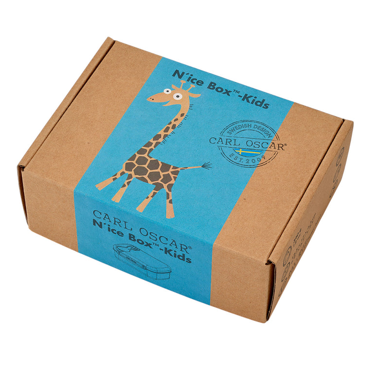 CARL OSCAR. N'ice Box Lunch box with cooling pack Giraffe - Turquoise