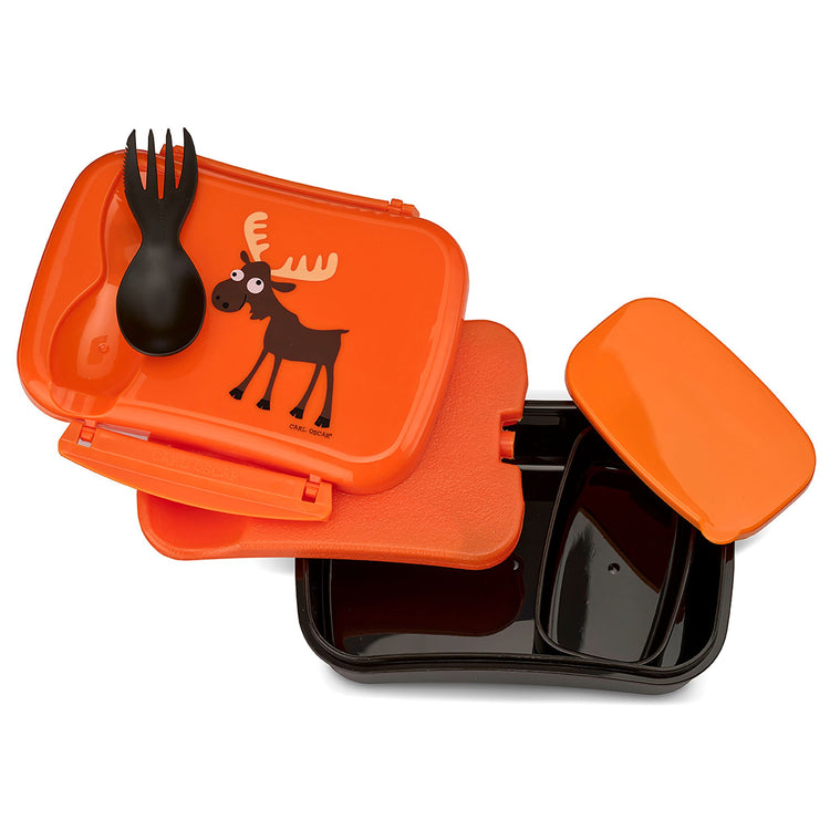 CARL OSCAR. N'ice Box Lunch box with cooling pack Moose - Orange