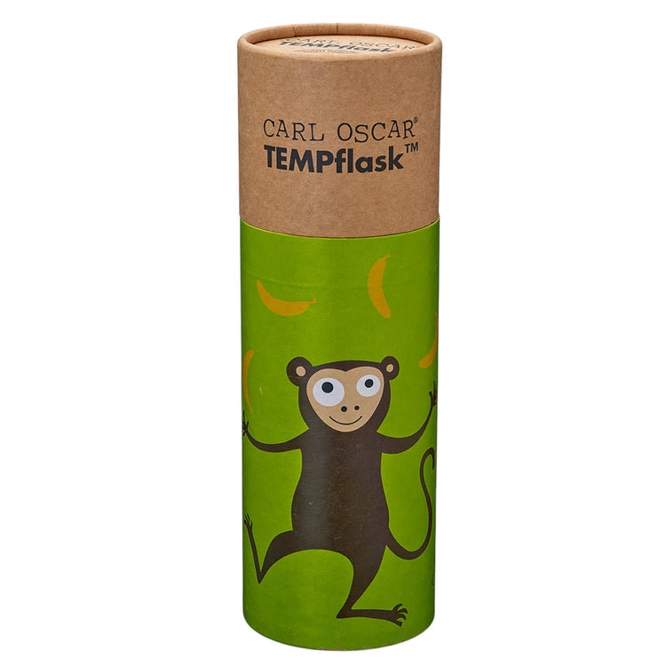 CARL OSCAR. TEMPflask Water bottle 350ml Monkey - Lime