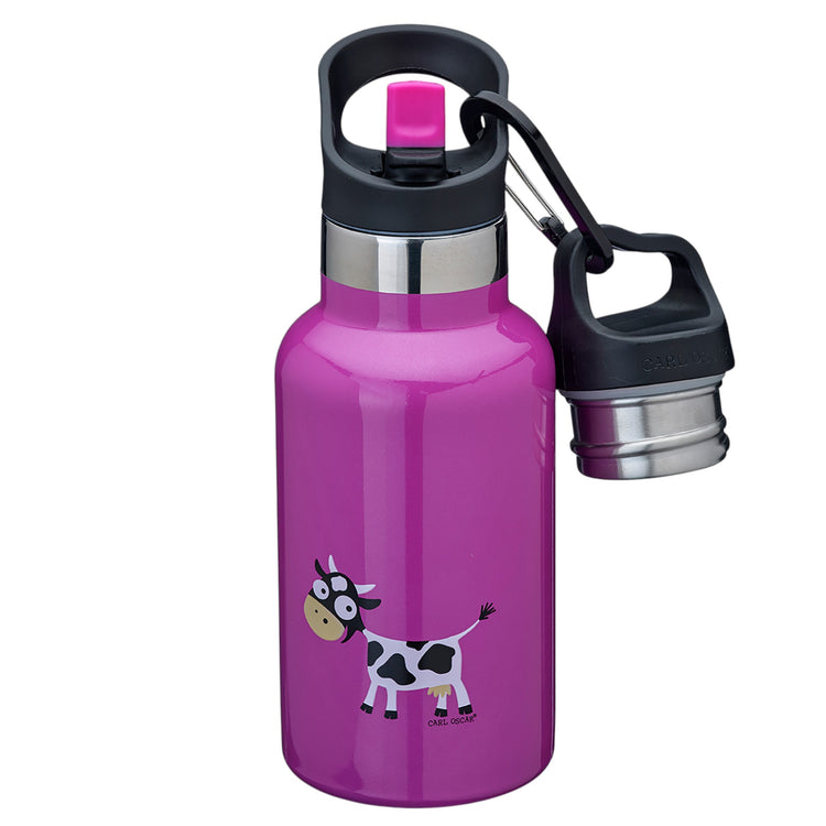 CARL OSCAR. TEMPflask Water bottle 350ml Cow - Purple