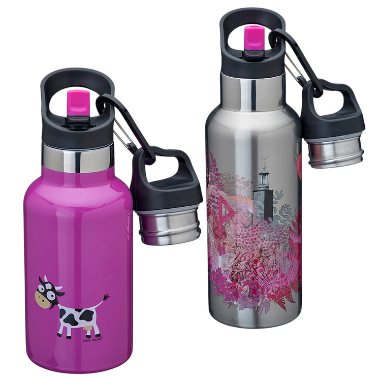 CARL OSCAR. TEMPflask Water bottle 350ml Cow - Purple