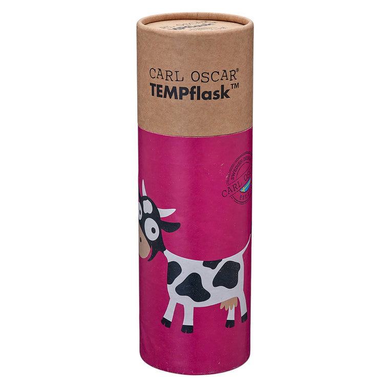 CARL OSCAR. TEMPflask Water bottle 350ml Cow - Purple