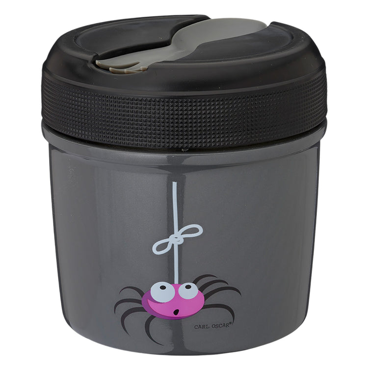 CARL OSCAR. TEMP LunchJar with cutlery 500ml Spider - Grey