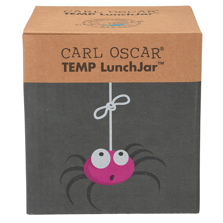 CARL OSCAR. TEMP LunchJar with cutlery 500ml Spider - Grey