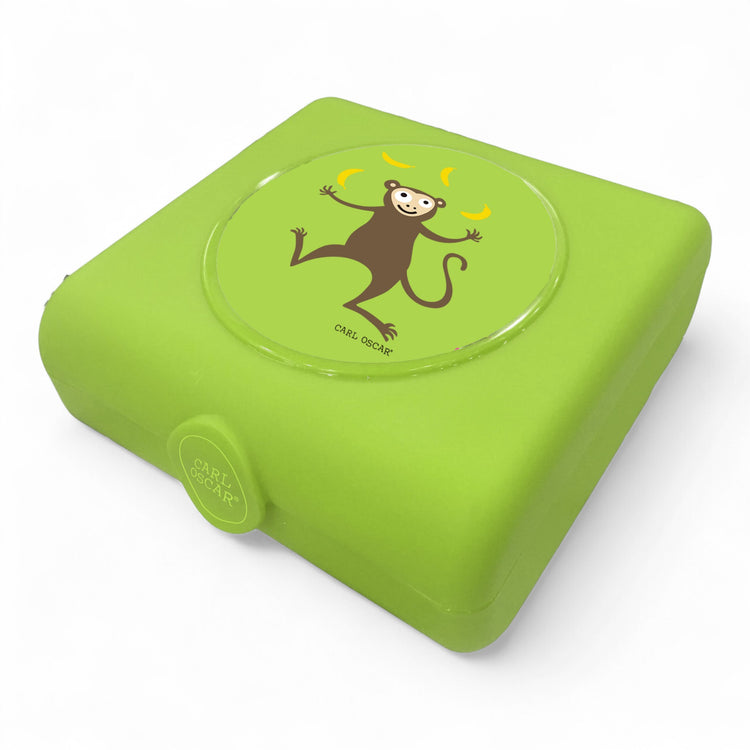 CARL OSCAR. Sandwich Box Monkey - Lime