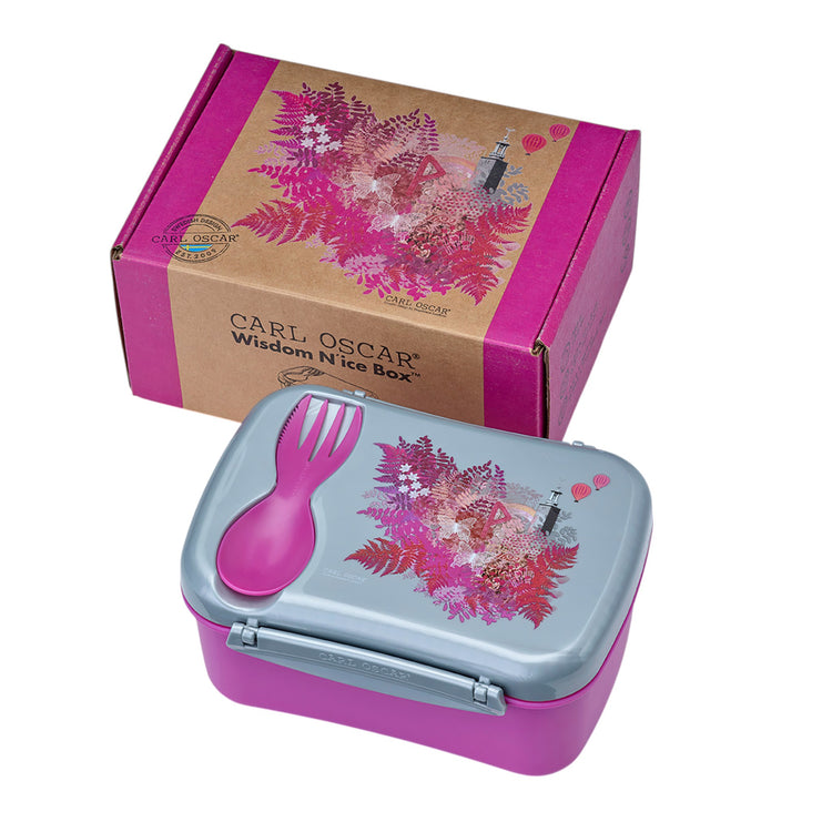 CARL OSCAR. Wisdom N'ice Box Lunch box with cooling pack Love - Purple