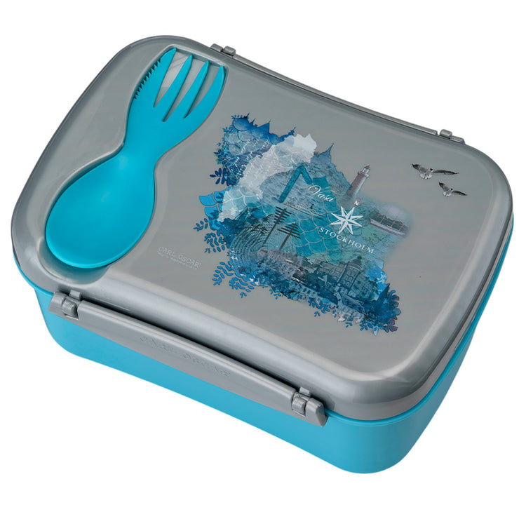 CARL OSCAR. Wisdom N'ice Box Lunch box with cooling pack Water - Turquoise