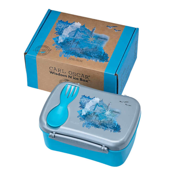 CARL OSCAR. Wisdom N'ice Box Lunch box with cooling pack Water - Turquoise