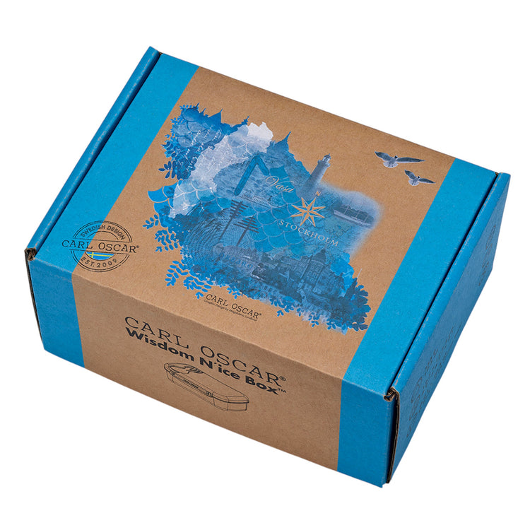 CARL OSCAR. Wisdom N'ice Box Lunch box with cooling pack Water - Turquoise