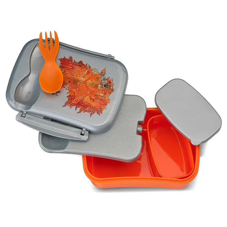 CARL OSCAR. Wisdom N'ice Box Lunch box with cooling pack Fire - Orange