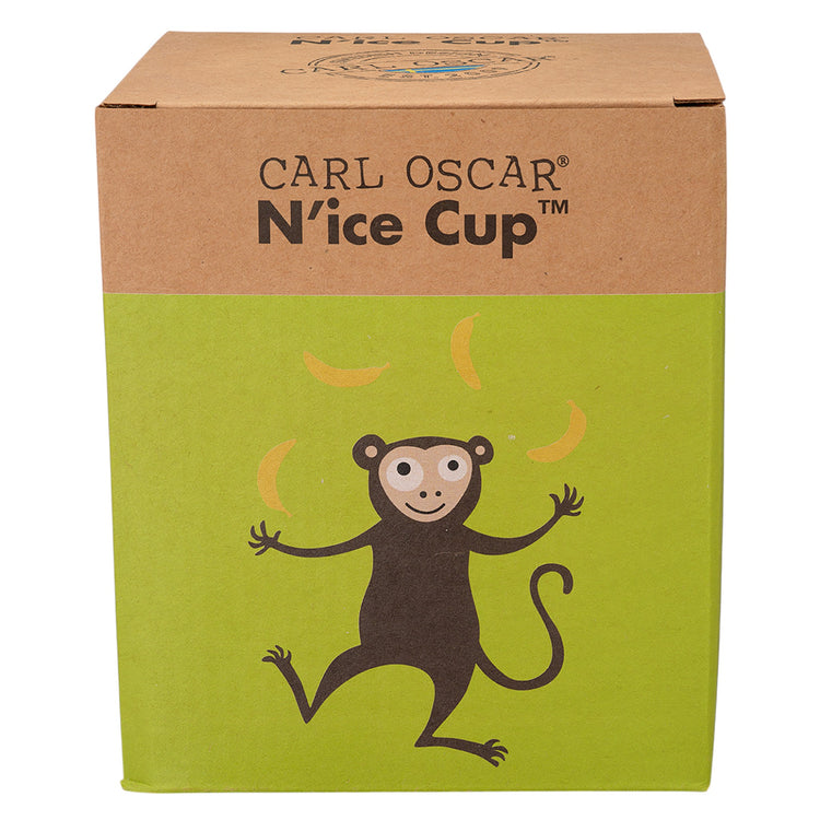 CARL OSCAR. N'ice Cup L Lunch box with cooling disc Monkey - Lime