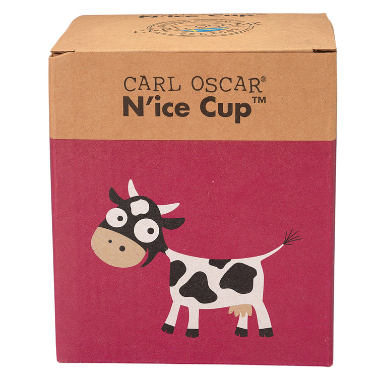 CARL OSCAR. N'ice Cup L Lunch box with cooling disc Cow - Purple