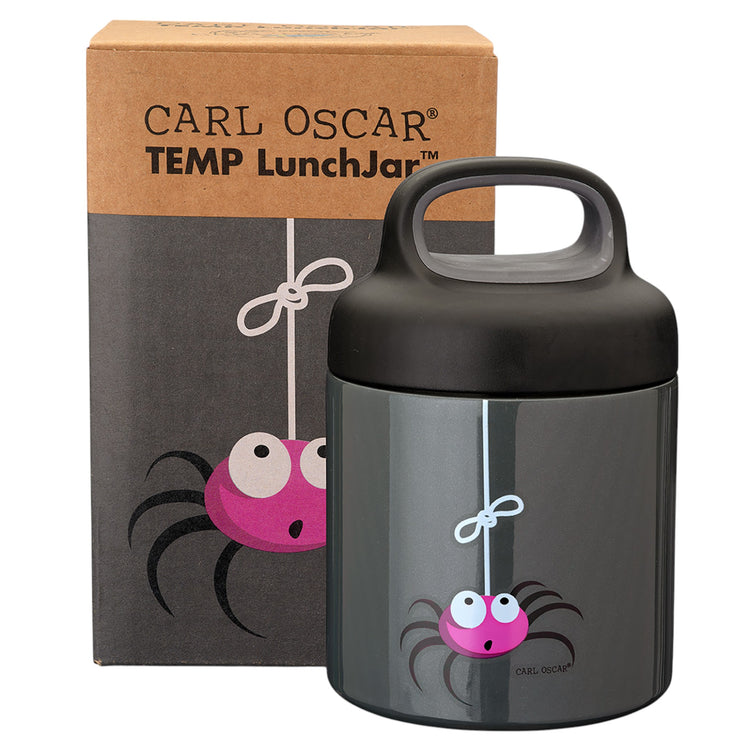 CARL OSCAR. Ανοξείδωτο θερμός φαγητοδοχείο 300ml TEMP LunchJar Αράχνη - Γκρι