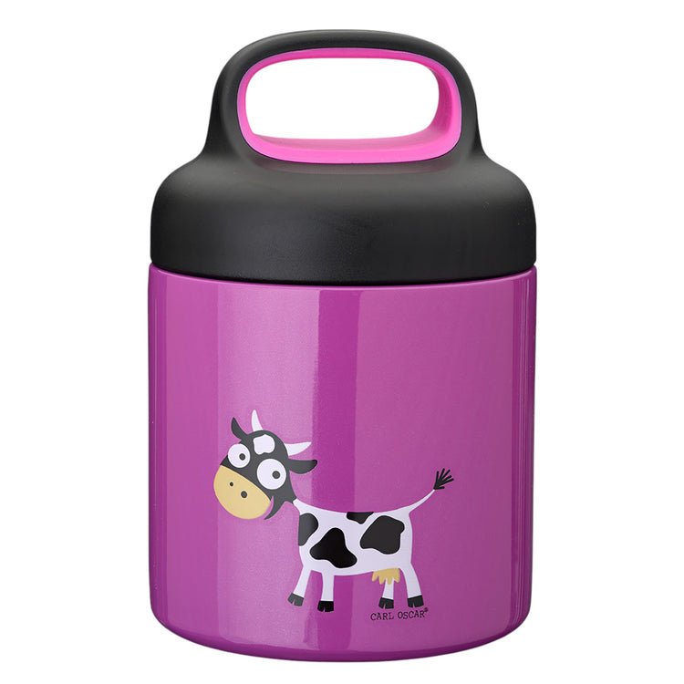 CARL OSCAR. TEMP LunchJar 300ml Cow - Purple