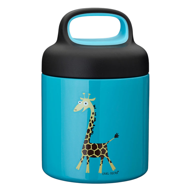 CARL OSCAR. TEMP LunchJar 300ml Giraffe - Turquoise