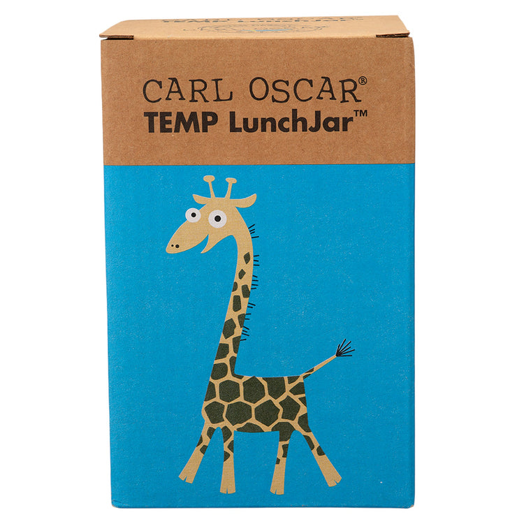 CARL OSCAR. TEMP LunchJar 300ml Giraffe - Turquoise