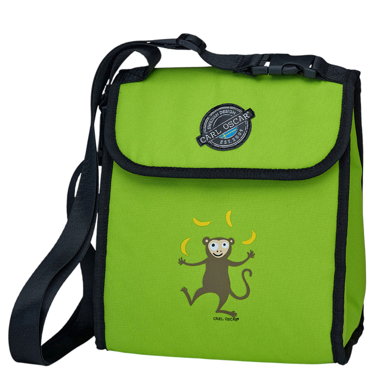 CARL OSCAR. Pack n' Snack™ Cooler bag 5L Monkey - Lime