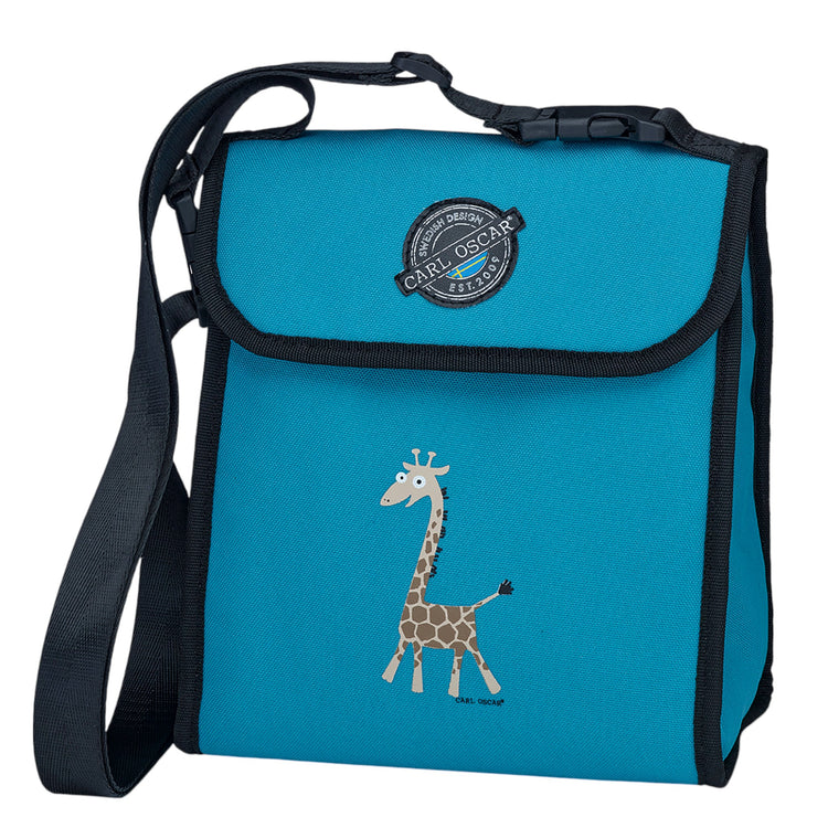 CARL OSCAR. Pack n' Snack™ Cooler bag 5L Giraffe - Turquoise