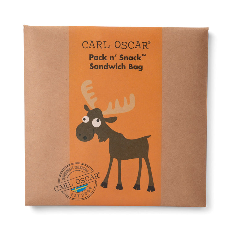 CARL OSCAR. Ισοθερμική θήκη για σάντουιτς Pack n’ Snack Τάρανδος - Πορτοκαλί