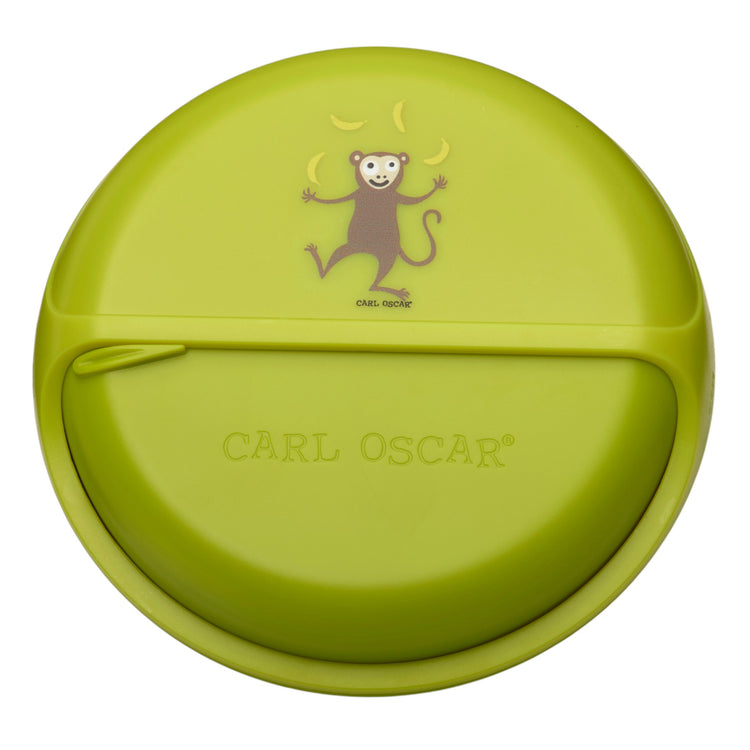 CARL OSCAR. BentoDISC™ Lunch box O18cm Monkey - Lime