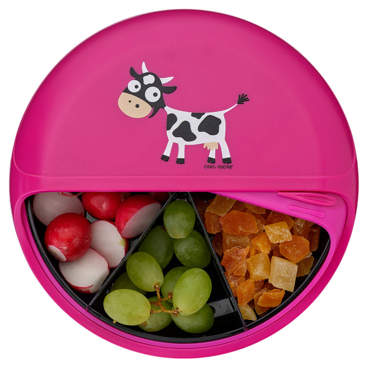 CARL OSCAR. BentoDISC™ Lunch box O18cm Cow - Purple