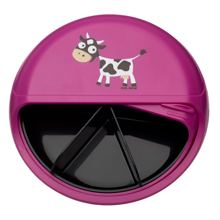 CARL OSCAR. BentoDISC™ Lunch box O18cm Cow - Purple