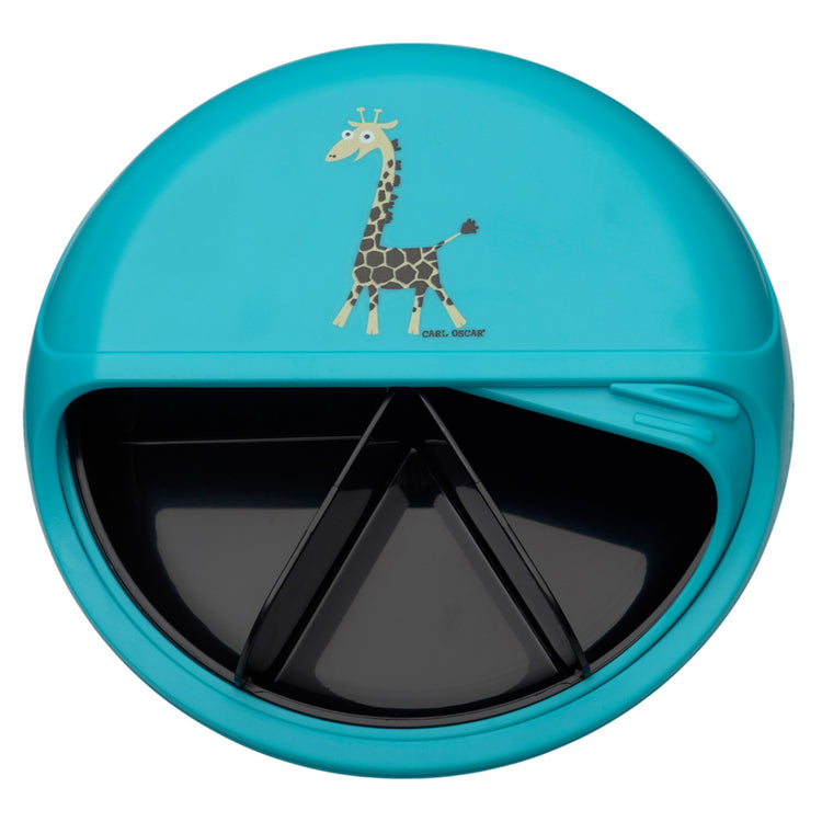 CARL OSCAR. BentoDISC™ Lunch box O18cm Giraffe - Turquoise