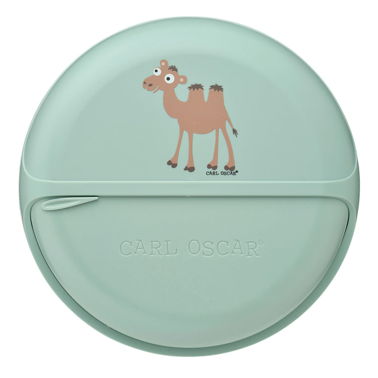 CARL OSCAR. BentoDISC Lunch box O18cm Camel - Green