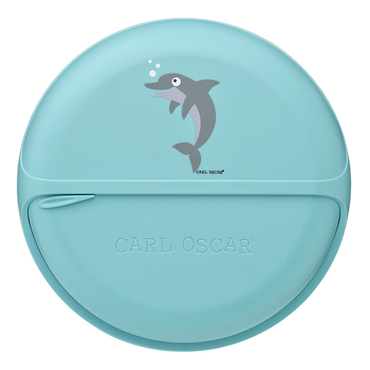 CARL OSCAR. BentoDISC Lunch box O18cm Dolphin - Blue