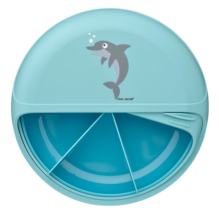 CARL OSCAR. BentoDISC Lunch box O18cm Dolphin - Blue