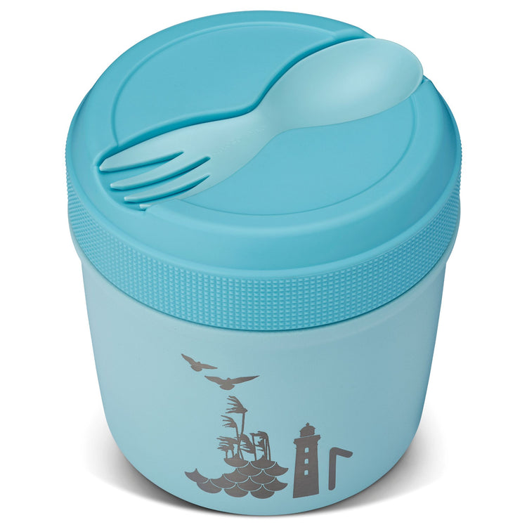 CARL OSCAR. Spirit TEMP LunchJar™ with cutlery 500ml Flow - Blue
