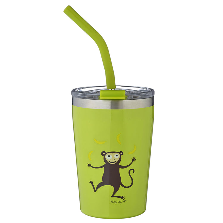 CARL OSCAR. Ανοξείδωτο ποτήρι θερμός (tumbler) 250ml Μαϊμού - Λάιμ