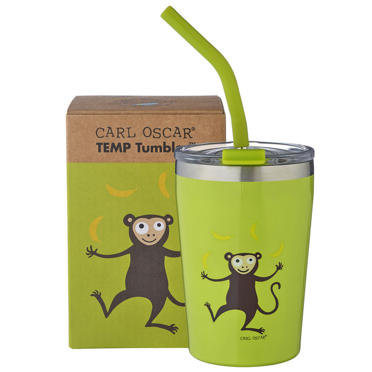 CARL OSCAR. Ανοξείδωτο ποτήρι θερμός (tumbler) 250ml Μαϊμού - Λάιμ