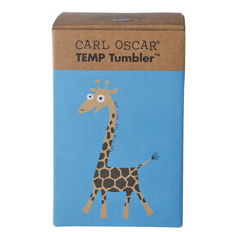 CARL OSCAR. TEMP Tumbler™ 250ml Giraffe - Turquoise