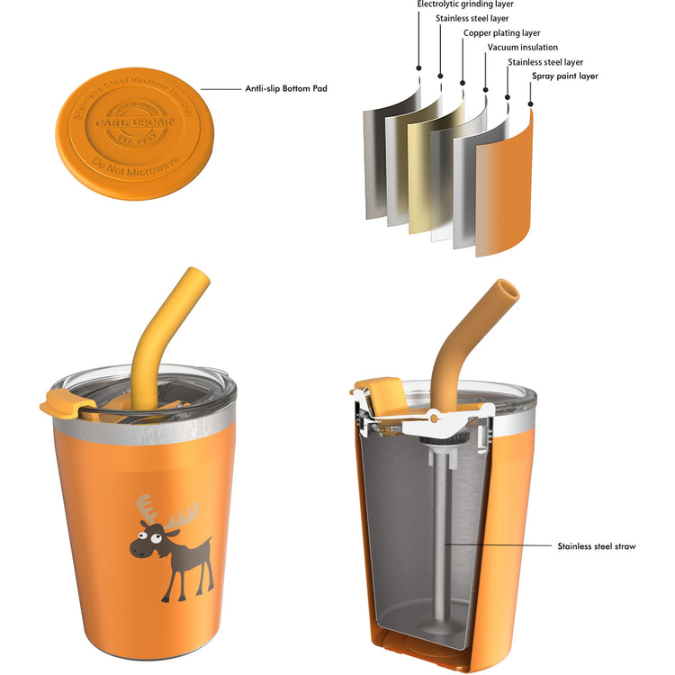 CARL OSCAR. TEMP Tumbler™ 250ml Moose - Orange