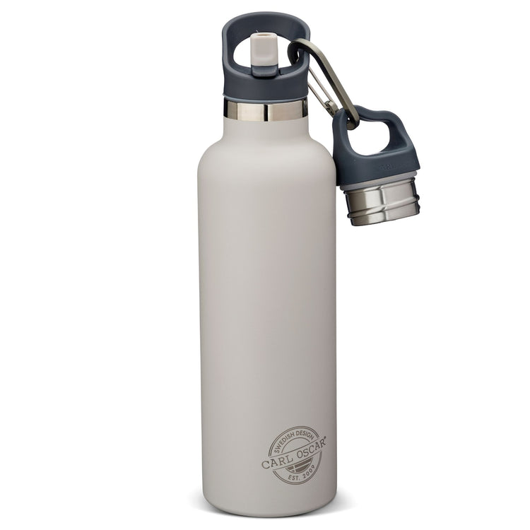 CARL OSCAR. TEMPflask Water bottle 700ml - Greige