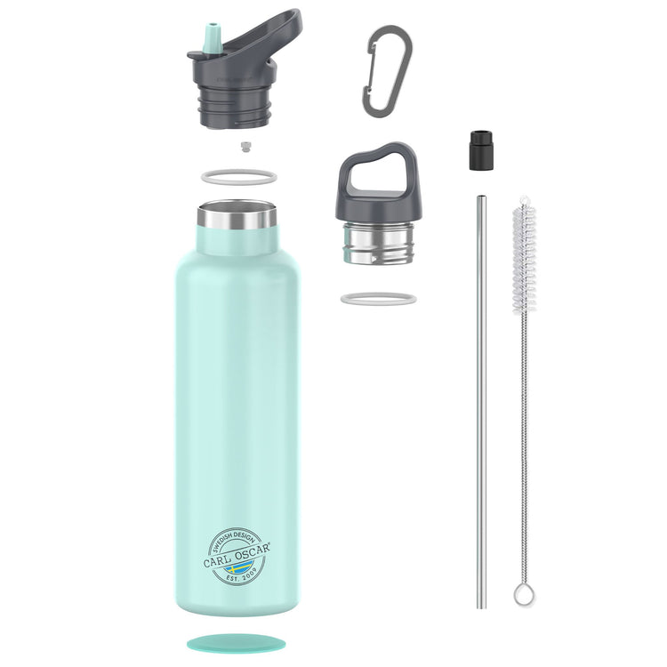 CARL OSCAR. TEMPflask Water bottle 700ml - Green