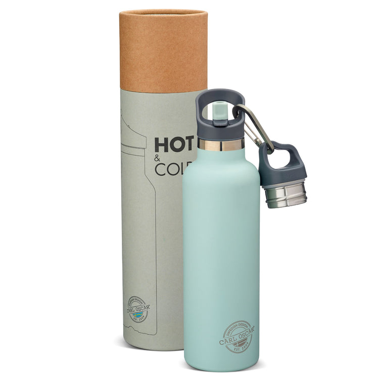 CARL OSCAR. TEMPflask Water bottle 700ml - Green