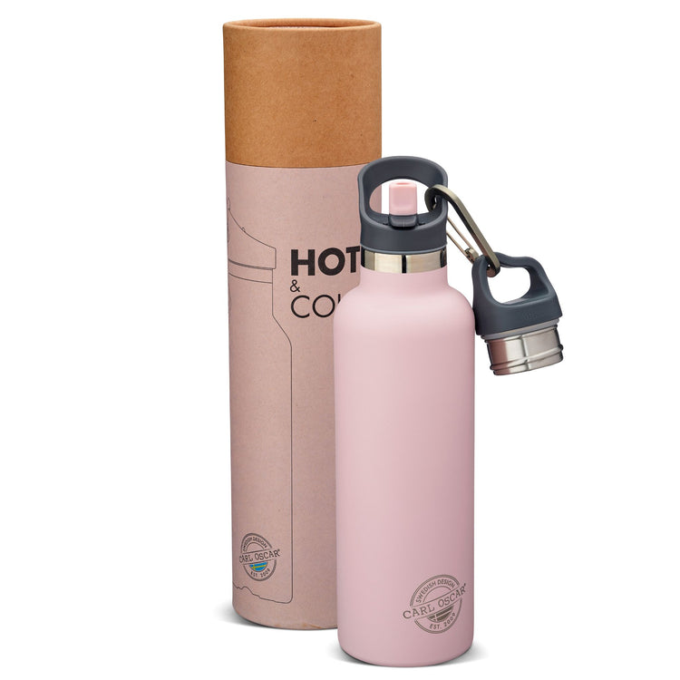 CARL OSCAR. TEMPflask Water bottle 700ml - Pink