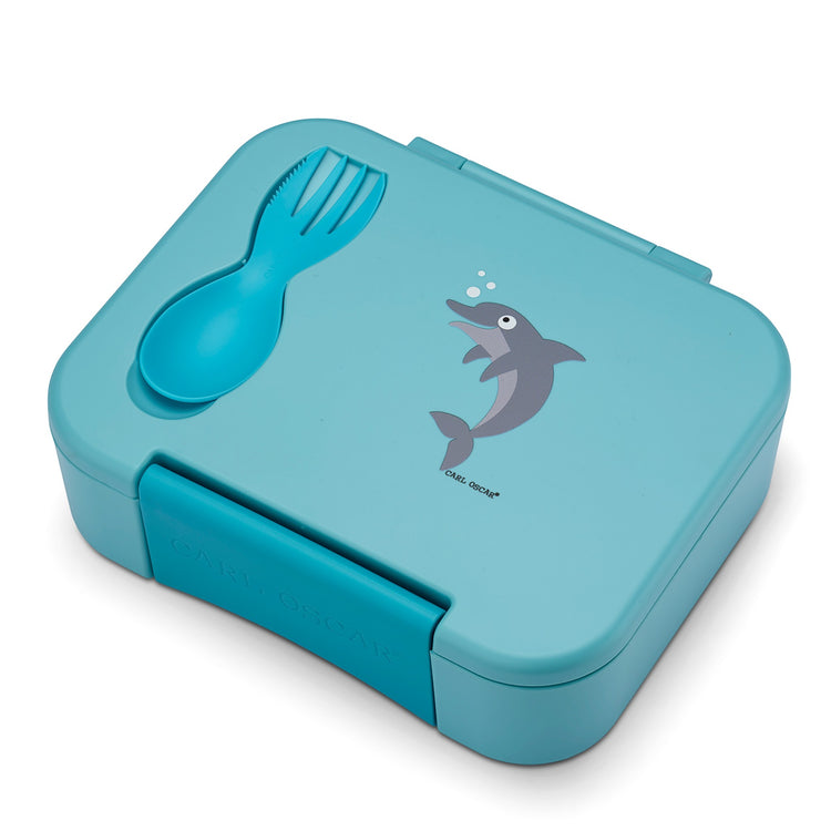 CARL OSCAR. BentoBOX™ Lunch box Dolphin - Blue