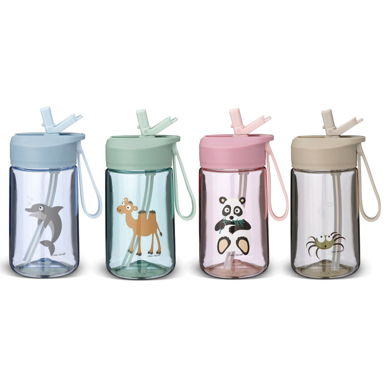 CARL OSCAR. HydraFlip™ water bottle 400ml Panda - Pink