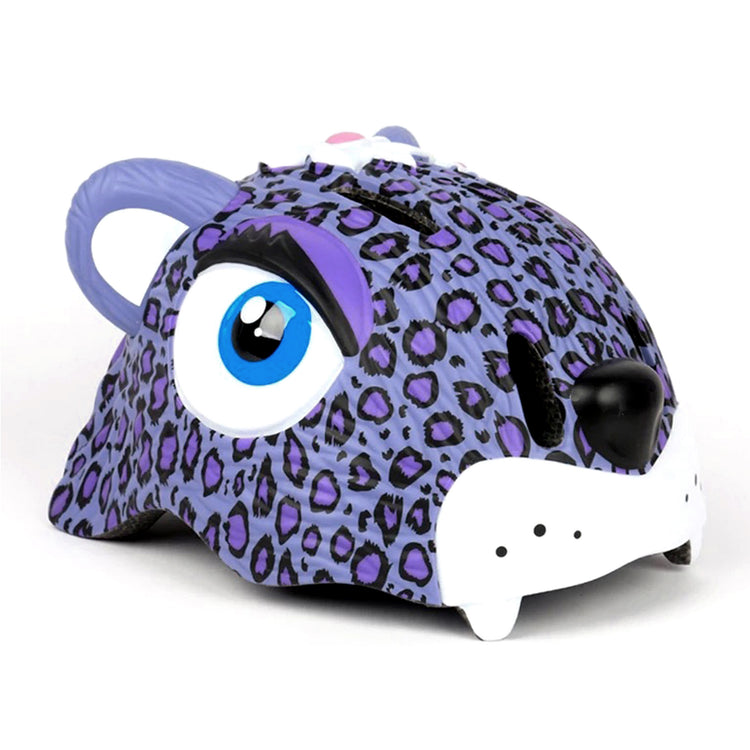 CRAZY SAFETY. Leopard Bicycle Helmet - Purple