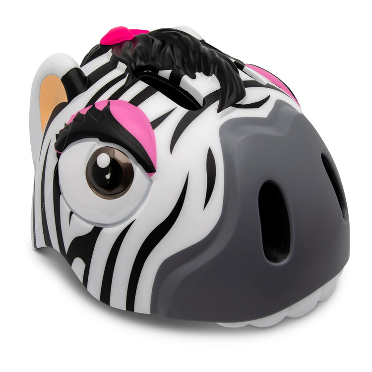 CRAZY SAFETY. Zebra Bicycle Helmet - Black/White