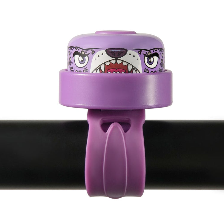 CRAZY SAFETY. Leopard Bicycle Bell - Purple