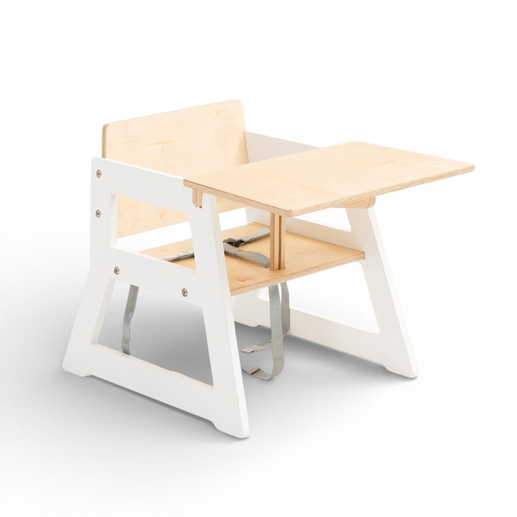 Duck Woodworks. High chair short white