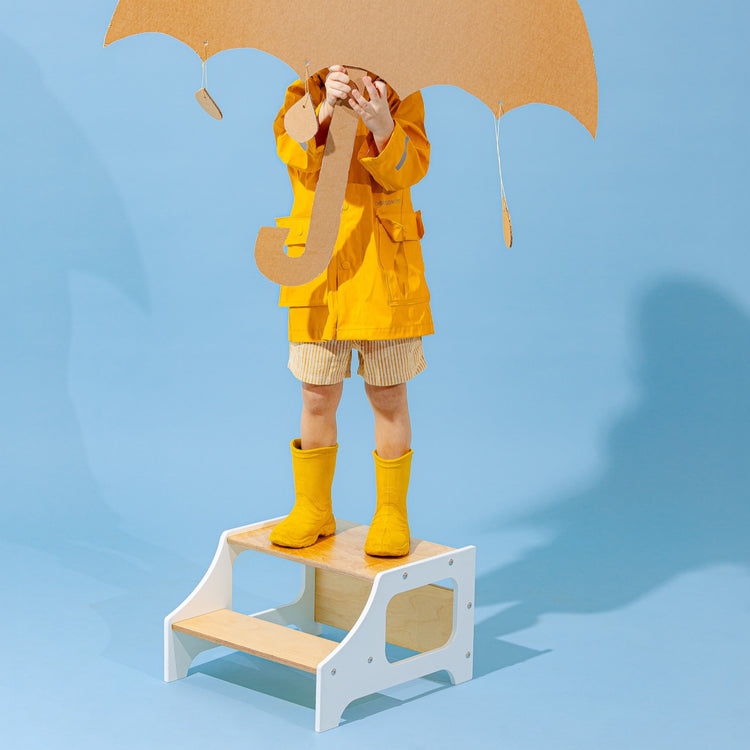 Duck Woodworks. Βοηθητικό σκαλοπάτι/σκαμπό - λευκό