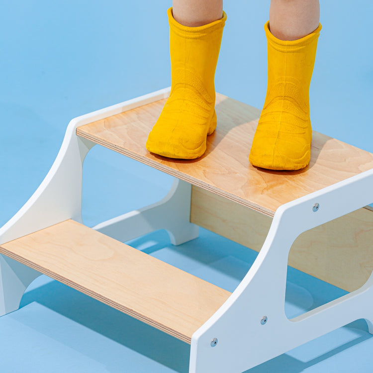 Duck Woodworks. Βοηθητικό σκαλοπάτι/σκαμπό - λευκό