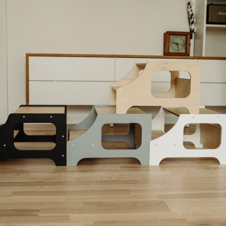 Duck Woodworks. Βοηθητικό σκαλοπάτι/σκαμπό - λευκό